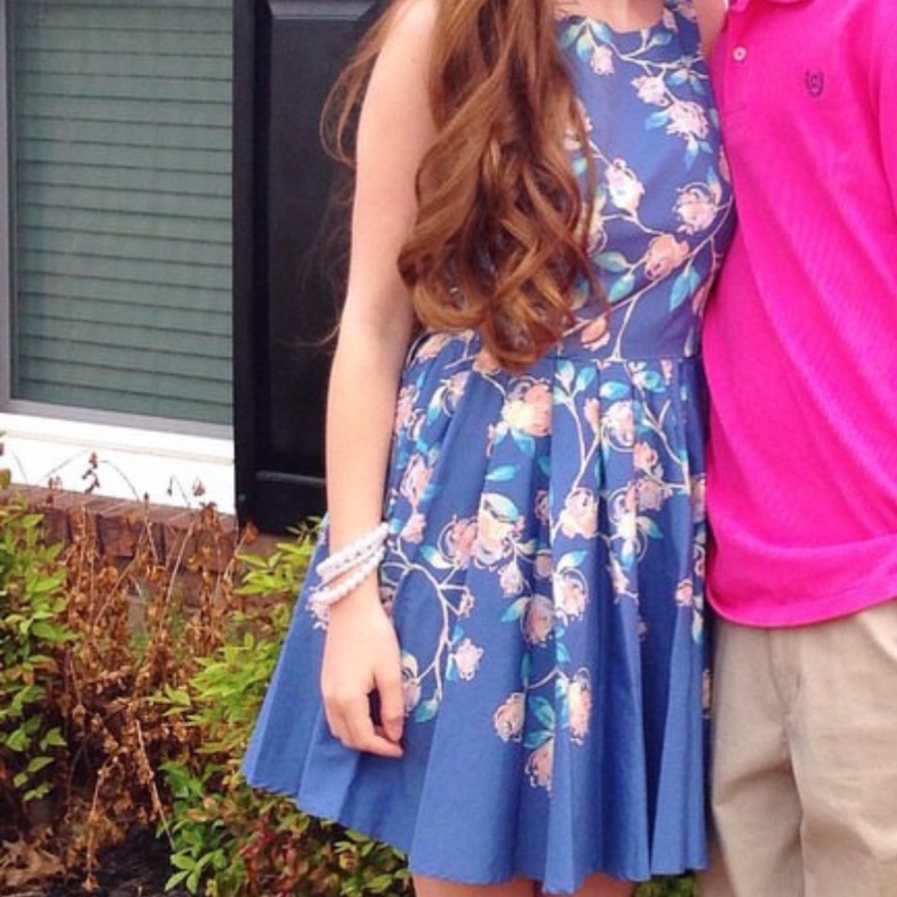 Floral Pleated Dress